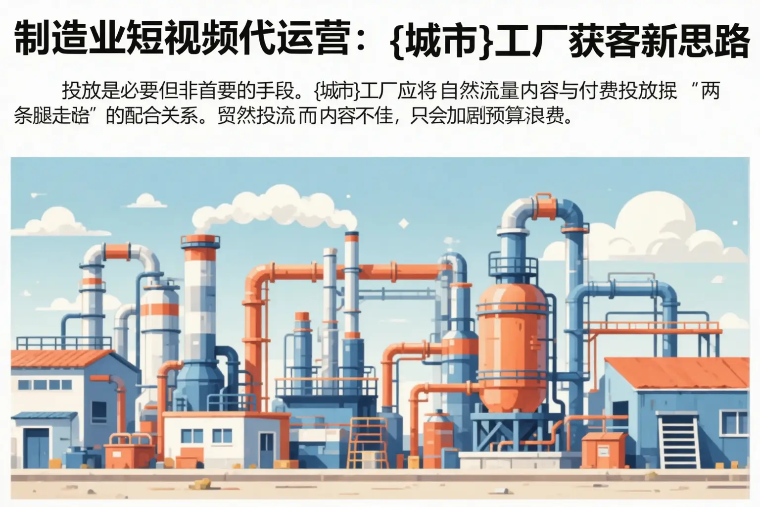 制造业短视频代运营:海西工厂获客新思路